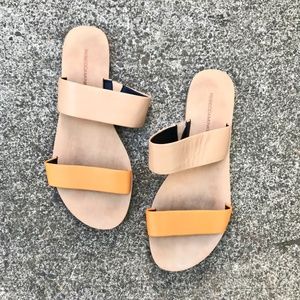 Rebecca Minkoff Colorblock 2 Band Slides